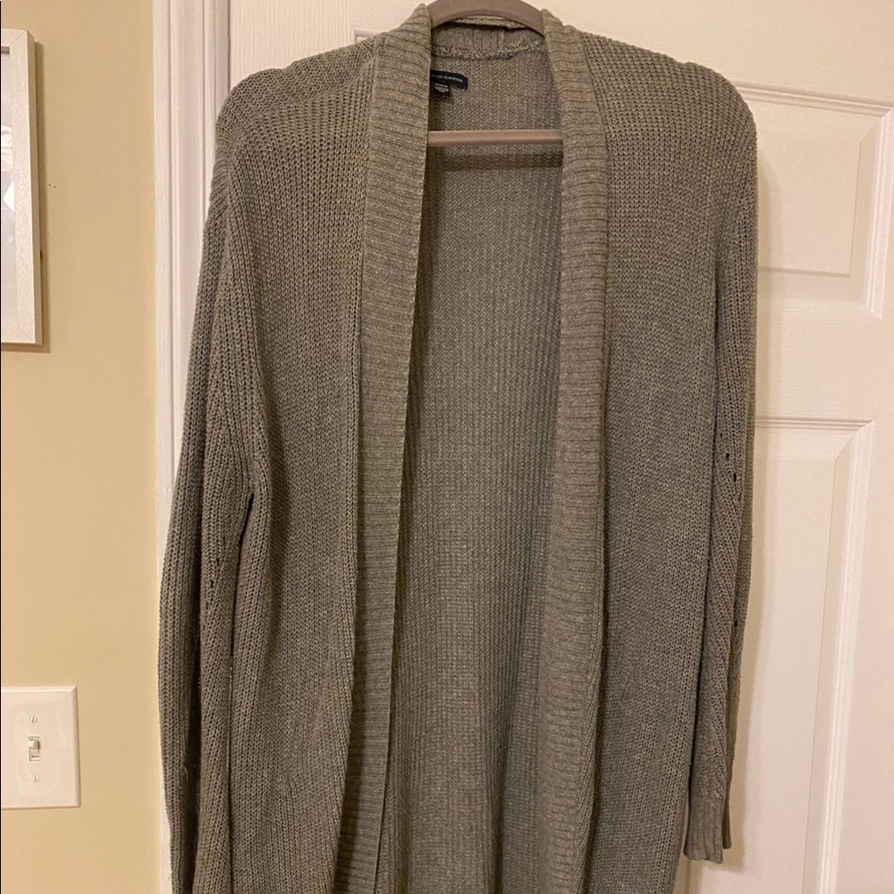 Grey American Eagle Cardigan